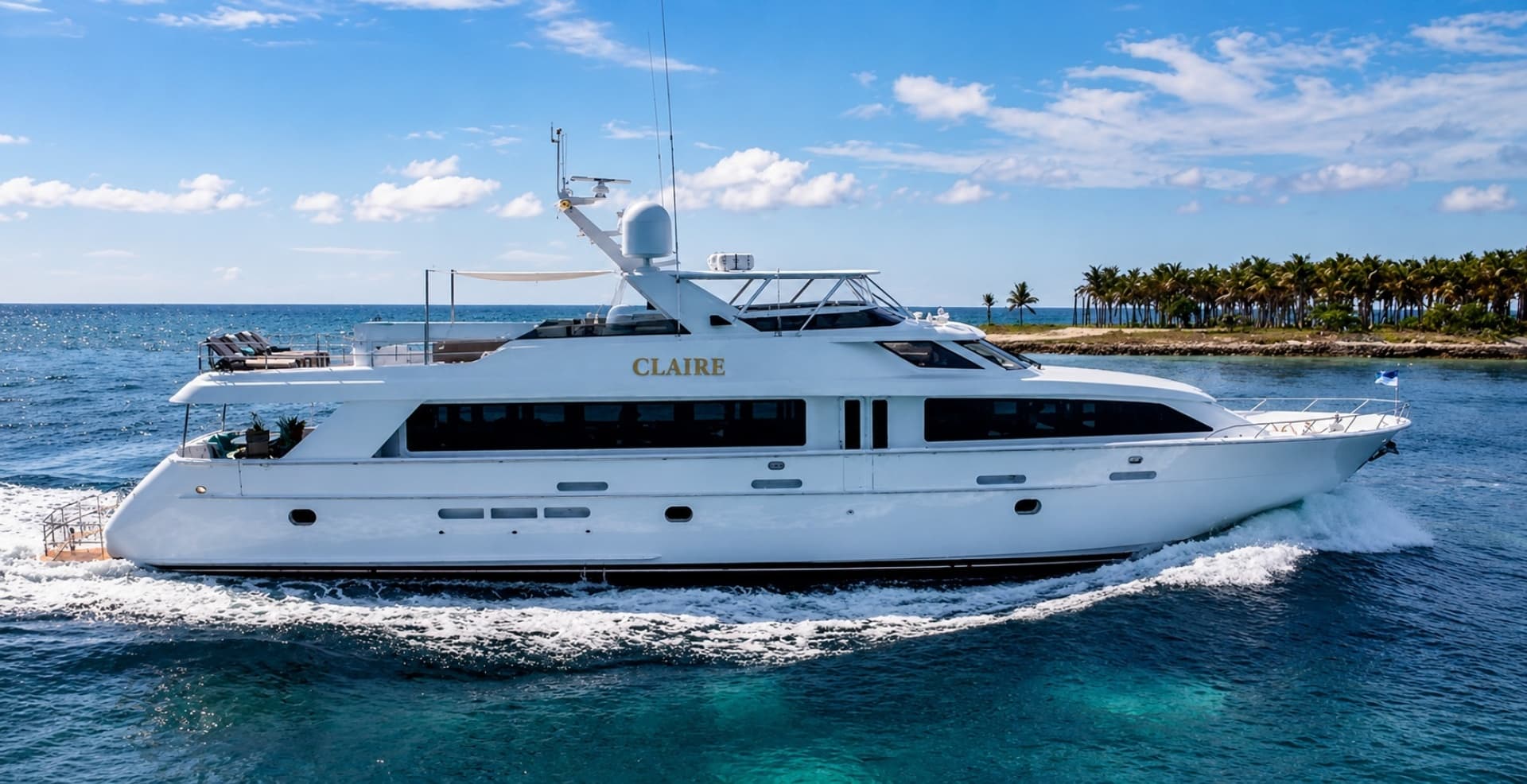 CLAIRE — 2003 · 100' · 4 Cabins · Pre-Owned