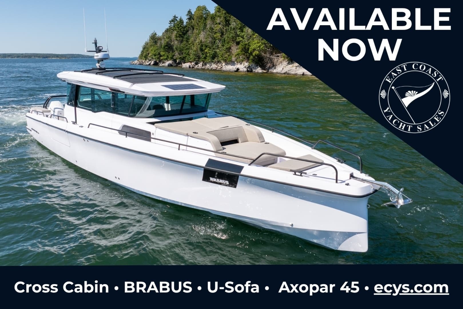 Stock 2 — 2025 · 45' · 2 Cabins · New