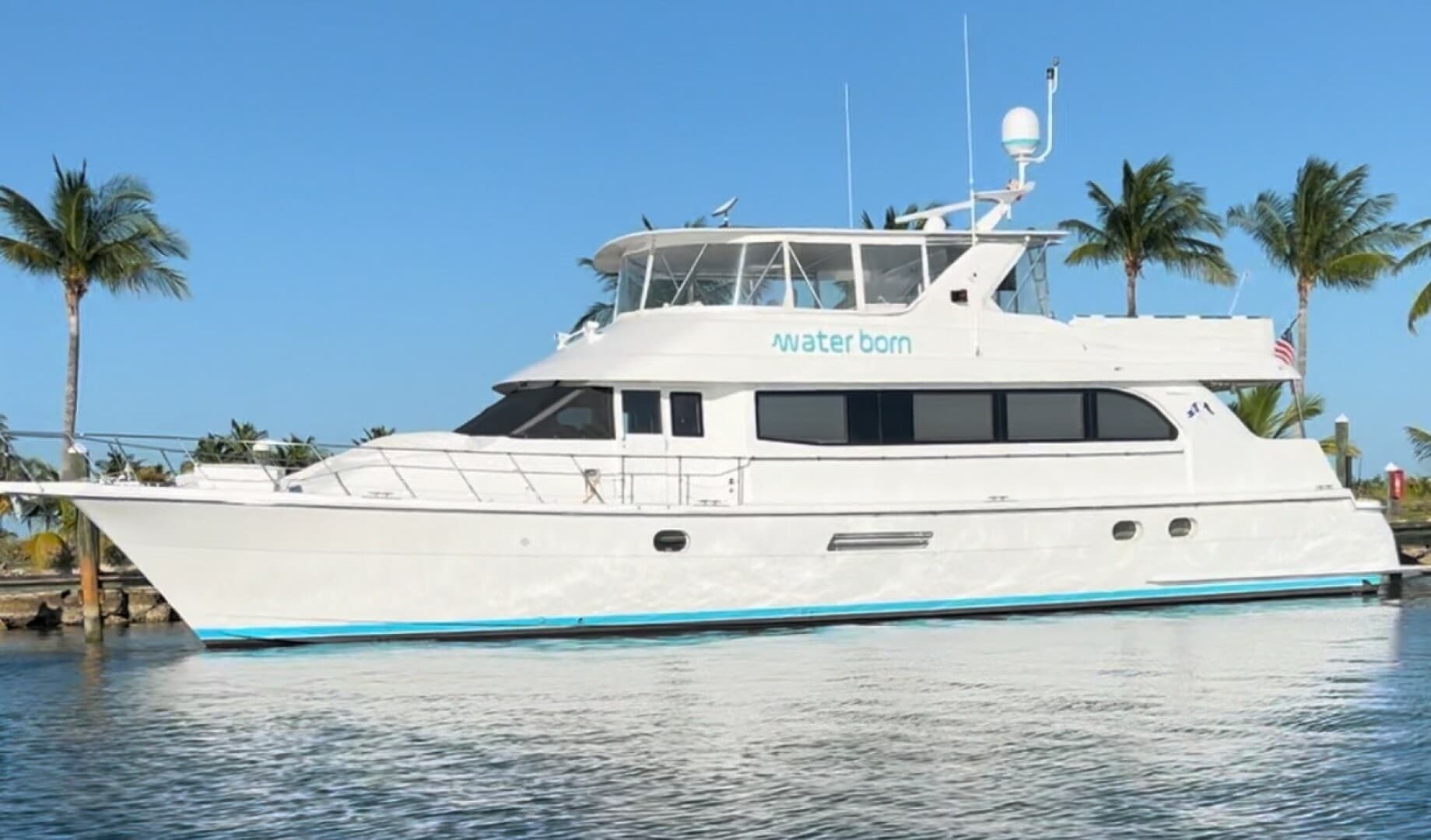 WATER BORN — 2003 · 75' · 4 Cabins · Pre-Owned