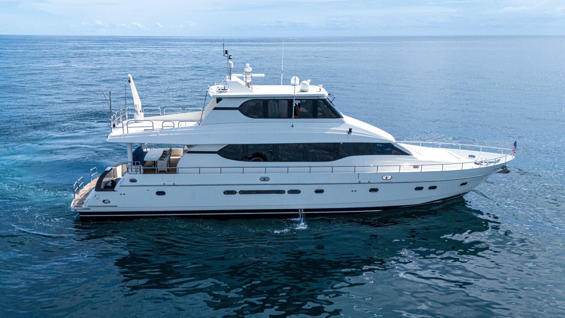 Electrified — 2001 · 82' · 3 Cabins · Pre-Owned