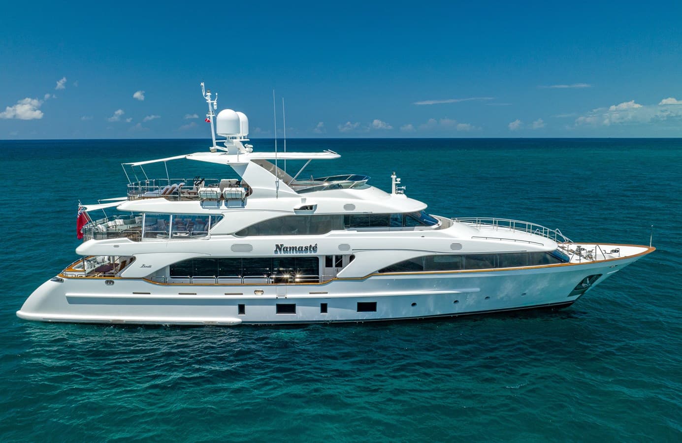 NAMASTE — 2013 · 121' · 5 Cabins · Pre-Owned