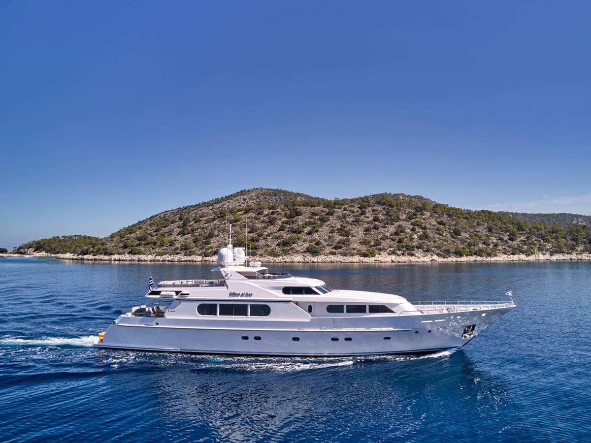 MILOS AT SEA — 2000 · 114.83' · 4 Cabins · Pre-Owned