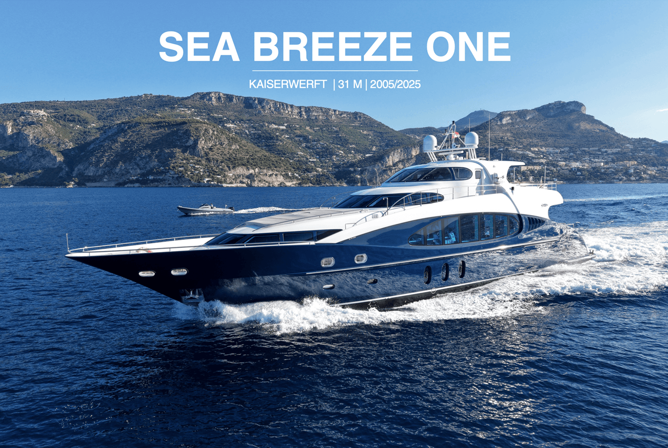 SEA BREEZE ONE — 2004 · 101.71' · 4 Cabins · Pre-Owned