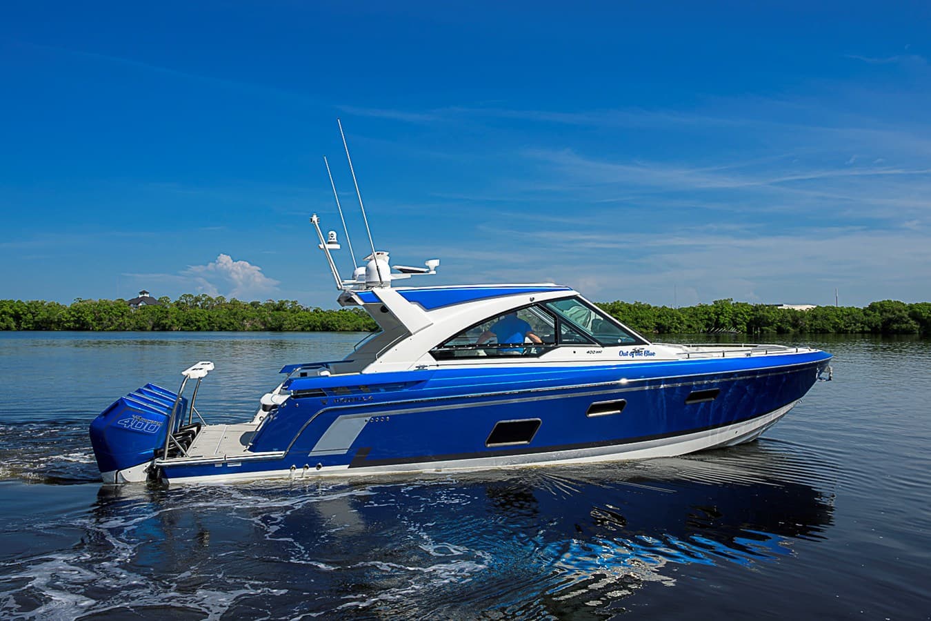 OUT OF THE BLUE — 2024 · 42.49' · 1 Cabin · Pre-Owned