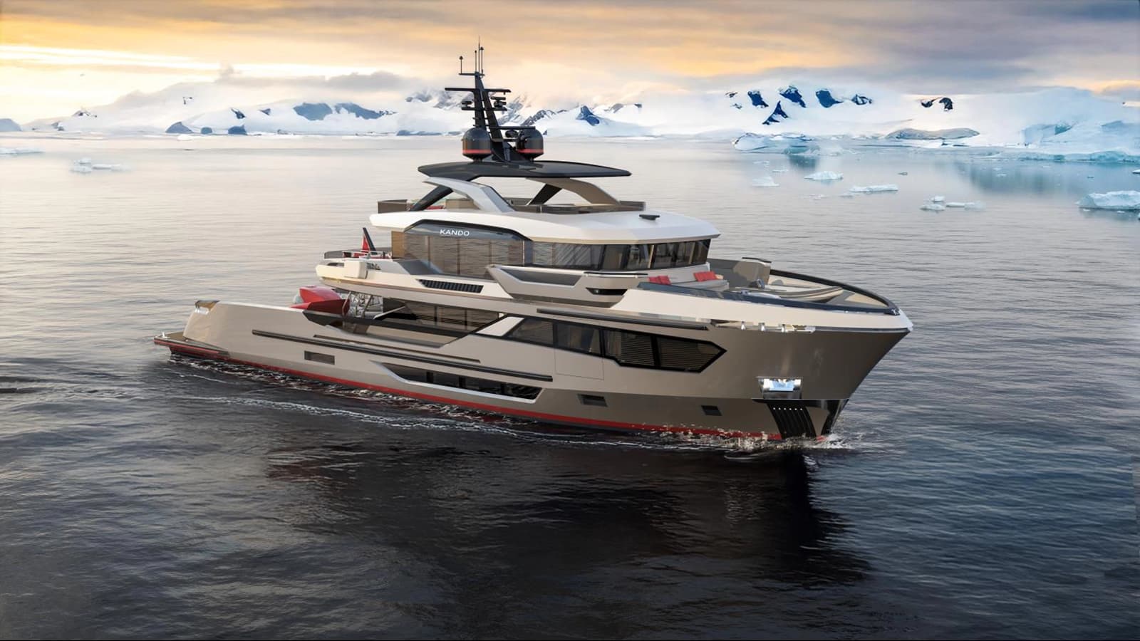 KANDO 130 XL — 2028 · 128.58' · 6 Cabins · Pre-Owned