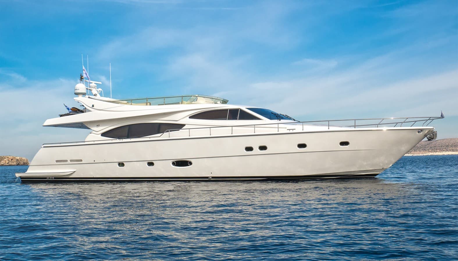 FERRETTI 760 — 2002 · 77.1' · 4 Cabins · Pre-Owned