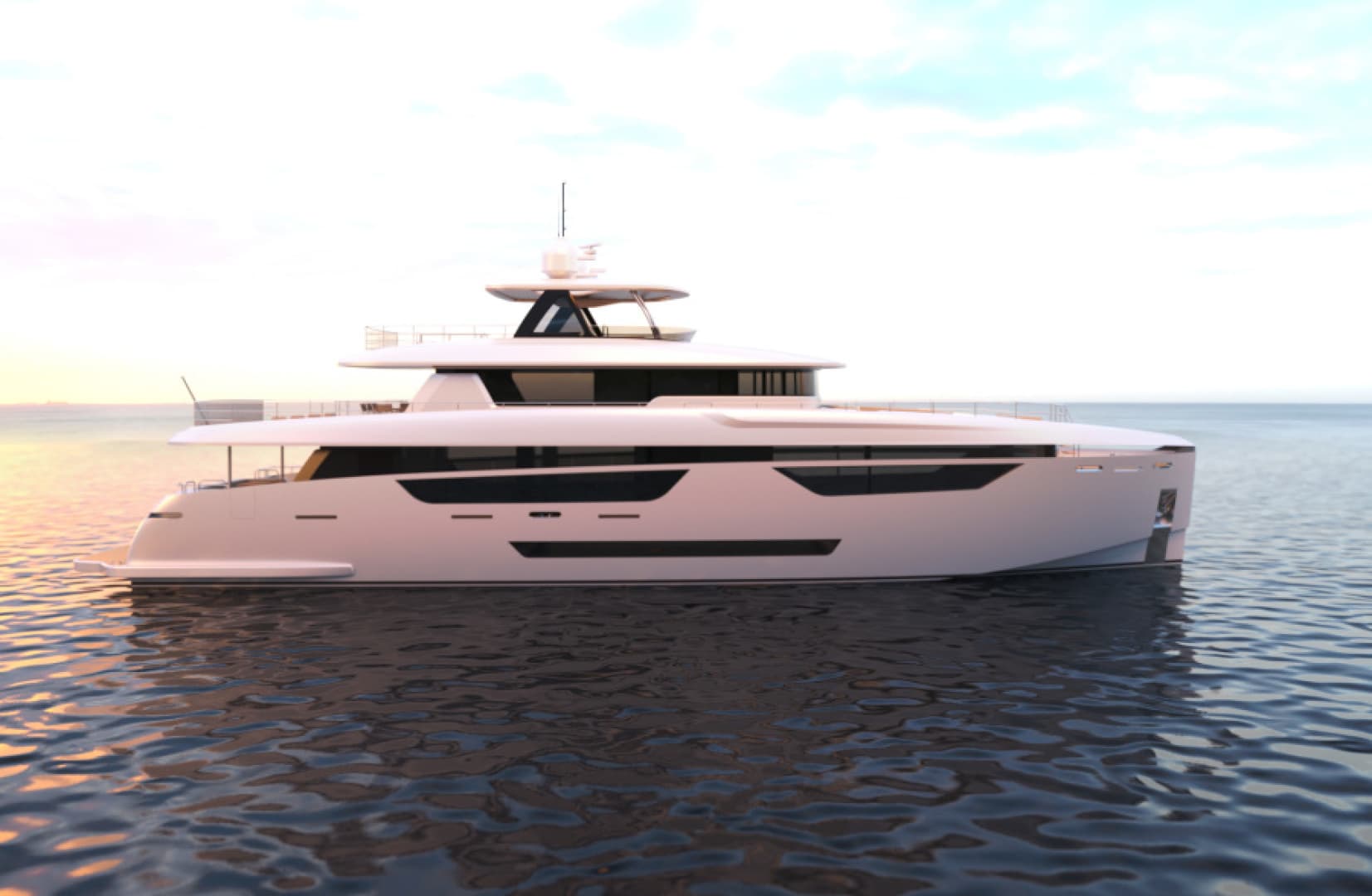 JOHNSON 115 SKYLOUNGE — 2027 · 115' · 5 Cabins · New