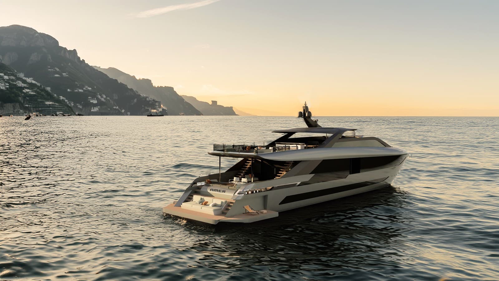 AMER F126 — 2027 · 126.64' · 5 Cabins · Pre-Owned