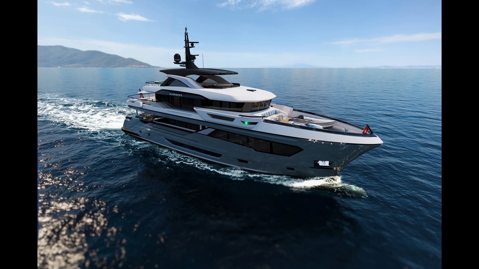 KANDO 120 — 2028 · 123.39' · 6 Cabins · Pre-Owned