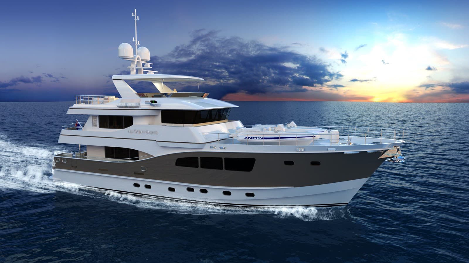 ALL OCEAN YACHTS 90' STEEL — 2028 · 89.99' · 4 Cabins · Pre-Owned